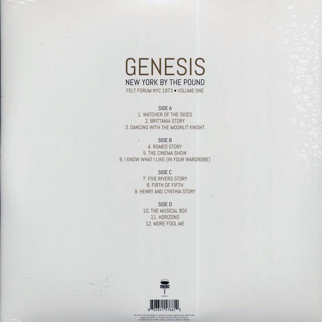 Genesis - New York By The Pound Volume 1: Felt Forum NYC 1973 (2xLP) Vinyl Record