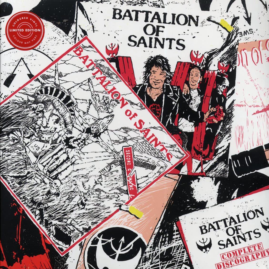 Battalion Of Saints - Complete Discography (ltd. ed.) (3xLP) (red/white/blue vinyl) Vinyl Record