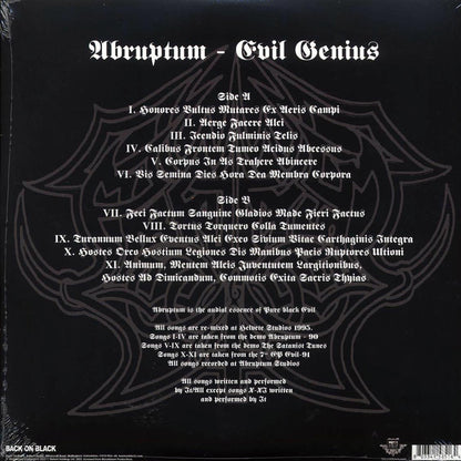 Abruptum - Evil Genius (ltd. ed.) (red vinyl) Vinyl Record