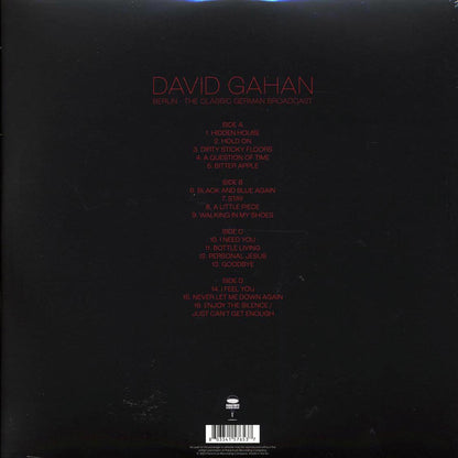Dave Gahan - Berlin: The Classic German Broadcast (2xLP) Vinyl Record