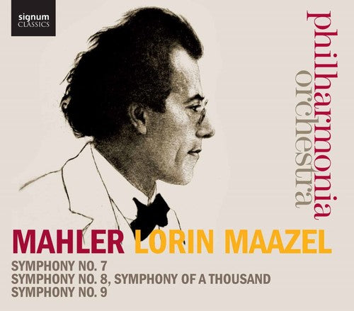 the album cover for Mahler / Philharmonia Orchestra / Maazel - Symphonies Nos. 7-9