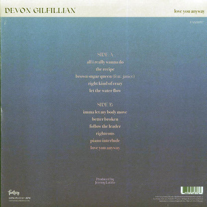 Devon Gilfillian - Love You Anyway (milky clear vinyl) Vinyl Record
