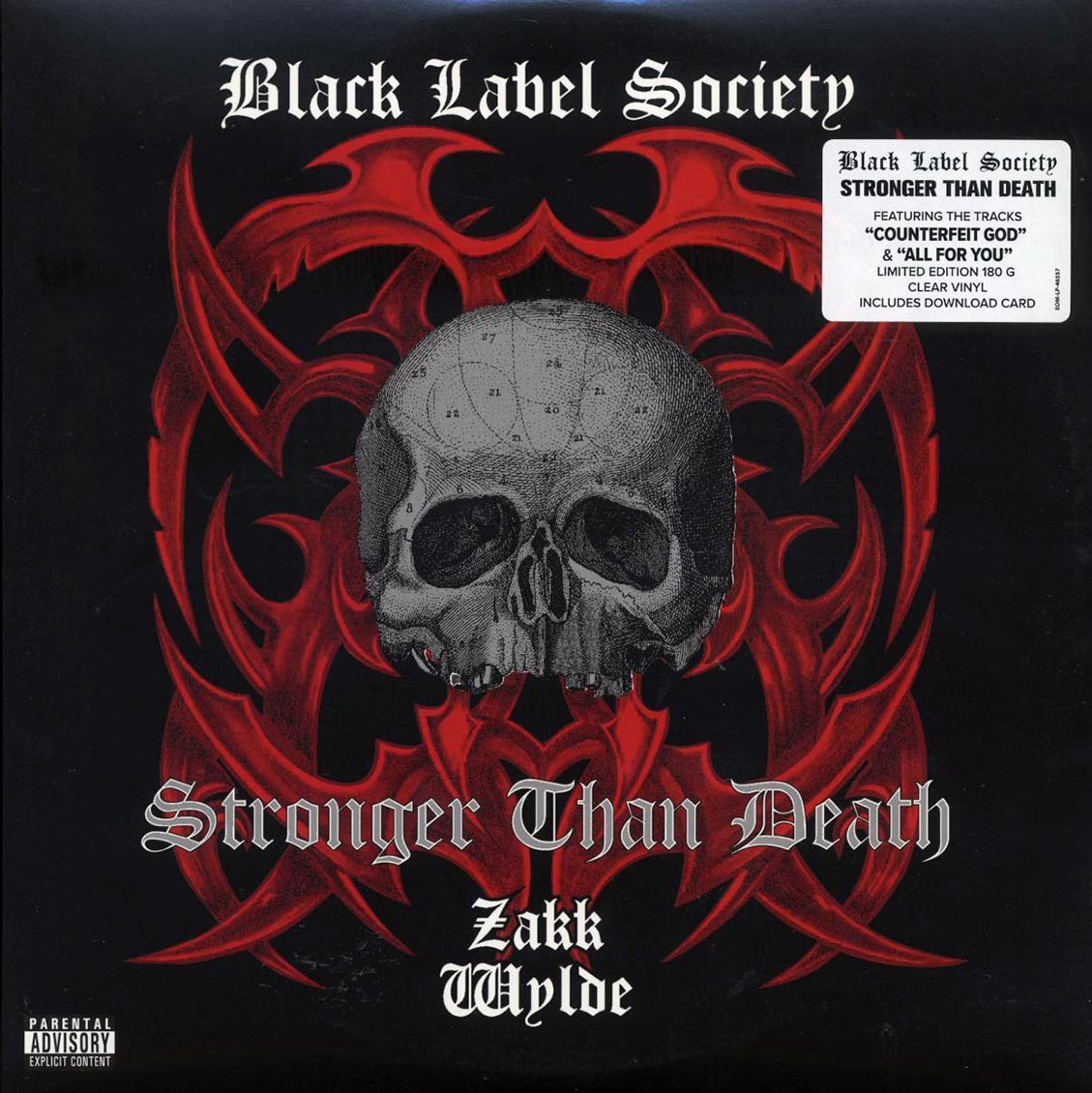 Black Label Society Stronger Than Death ltd. ed. 2xLP 180g clear Vinyl Record