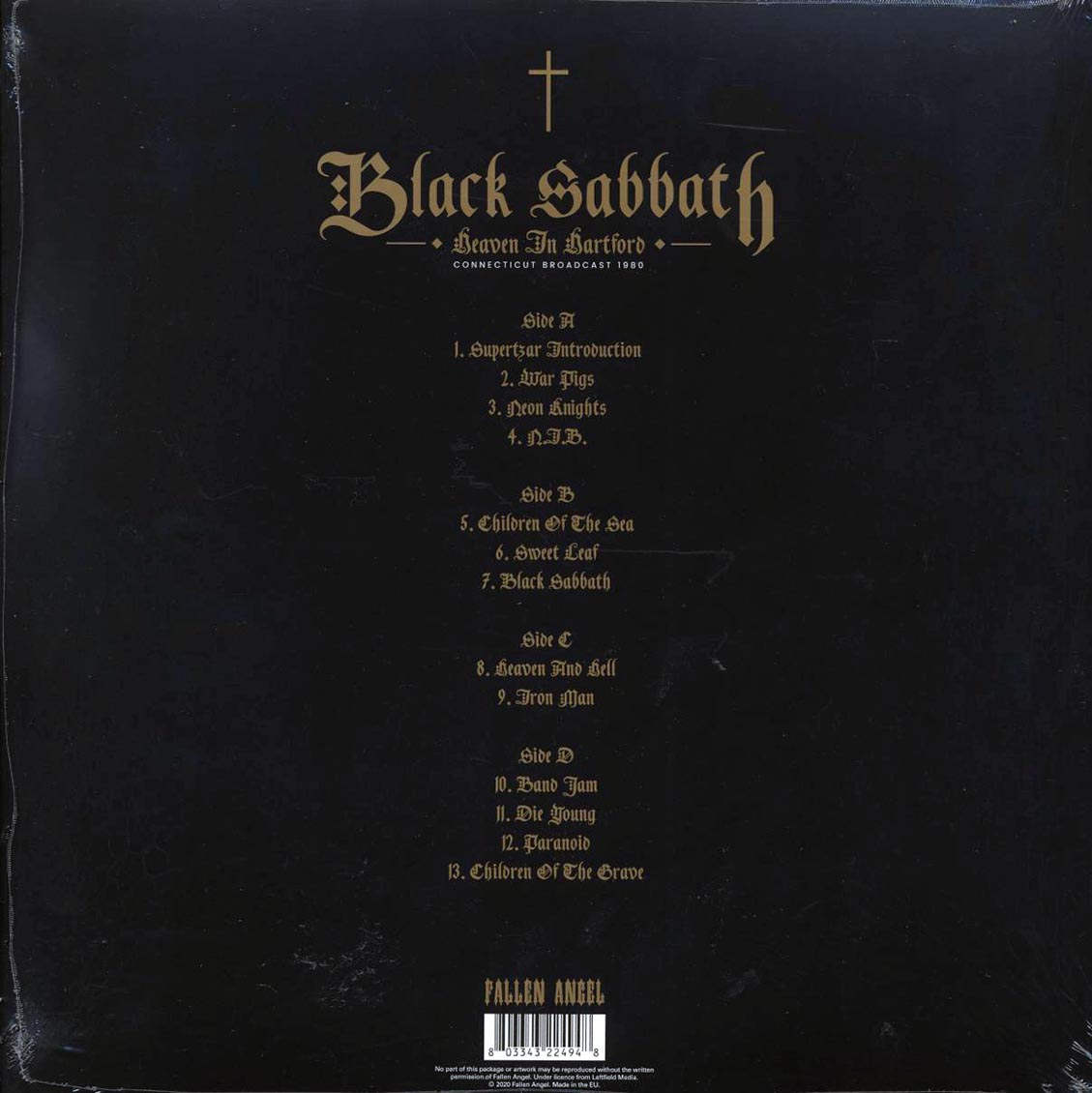 Black Sabbath - Heaven In Hartford: Connecticut Broadcast 1980 (ltd. ed.) (2xLP) (purple vinyl) Vinyl Record