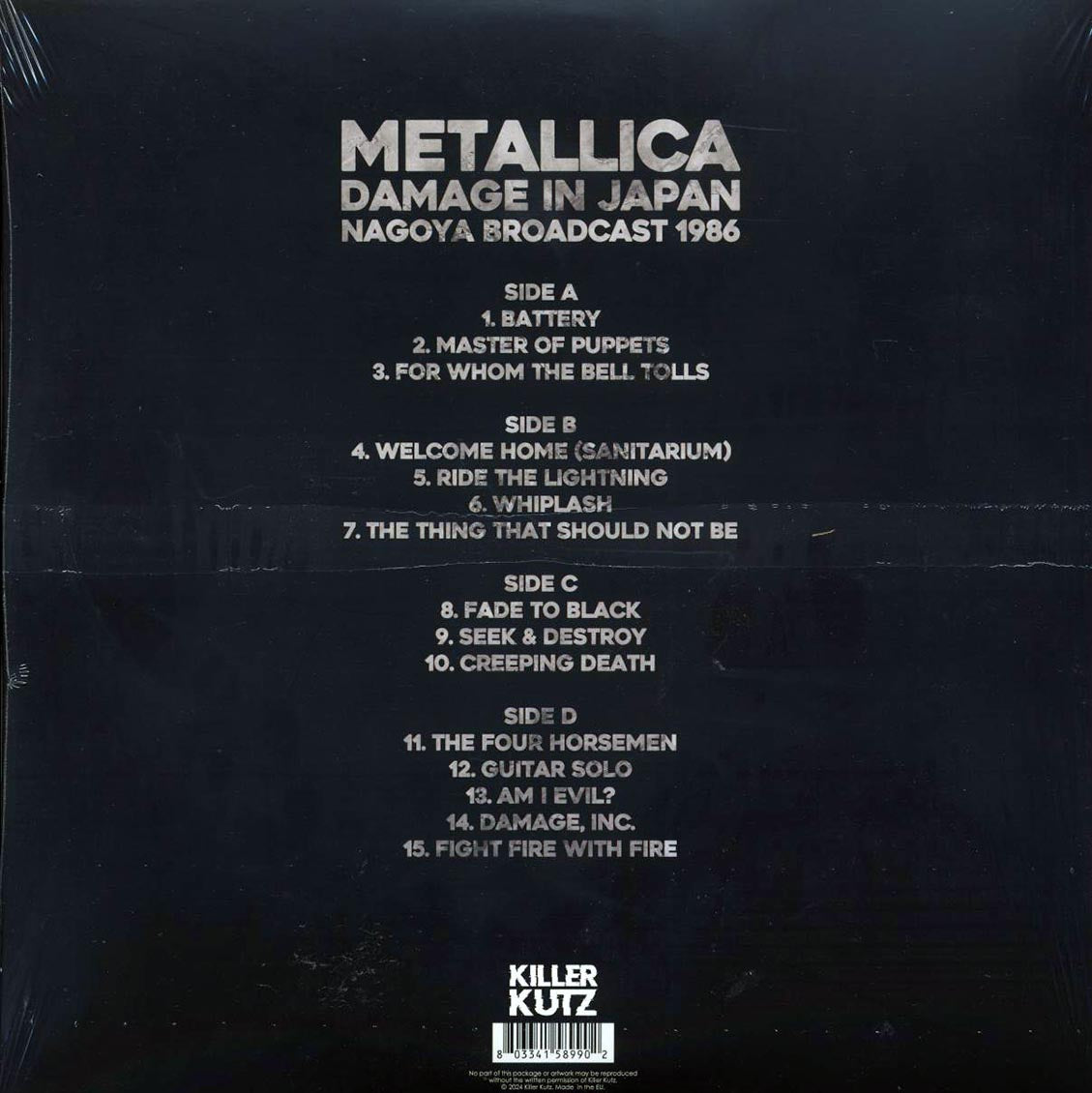 Metallica Damage In Japan: Nagoya Broadcast 1986 2xLP Vinyl Record