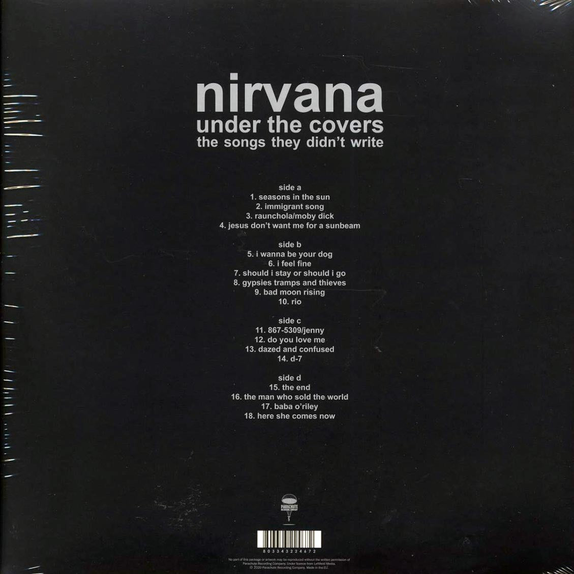 Nirvana Under The Covers: The Songs They Didn't Write 2xLP Vinyl Record