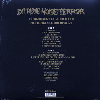 Extreme Noise Terror - A Holocaust In Your Head: The Original Holocaust (ltd. ed.) (gold vinyl) Vinyl Record