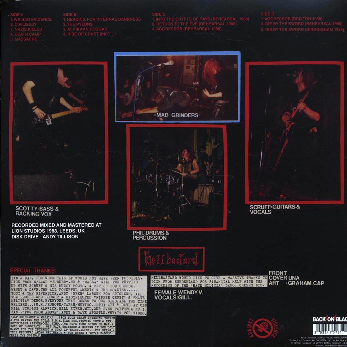 Hellbastard - Heading For Internal Darkness (ltd. ed.) (2xLP) (red vinyl) Vinyl Record