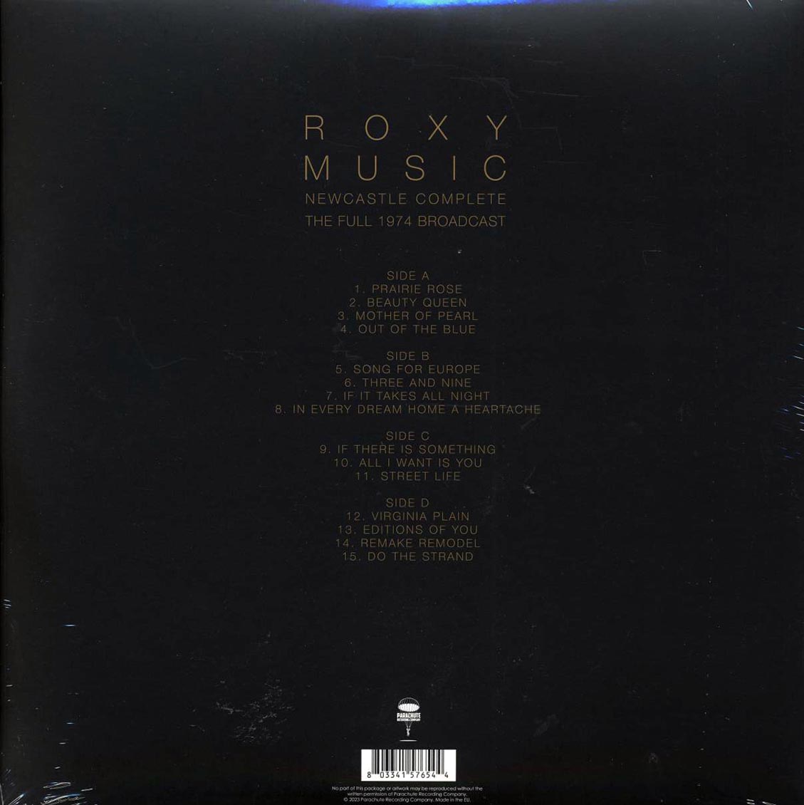 Roxy Music - Newcastle Complete: The Full 1974 Broadcast (2xLP) Vinyl Record