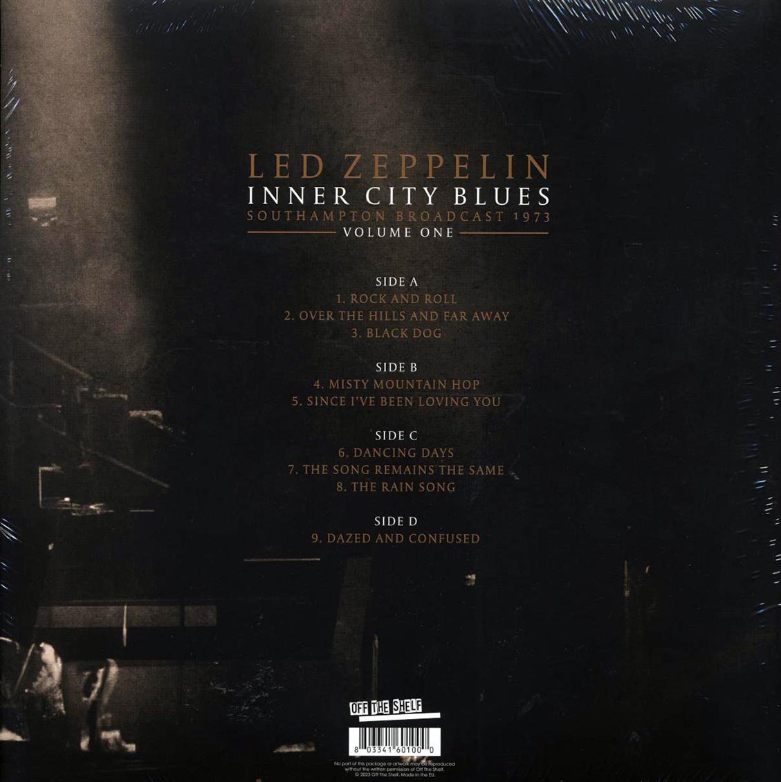 Led Zeppelin - Inner City Blues Volume 1: Southampton Broadcast 1973 (ltd. ed.) (2xLP) (grey vinyl) Vinyl Record