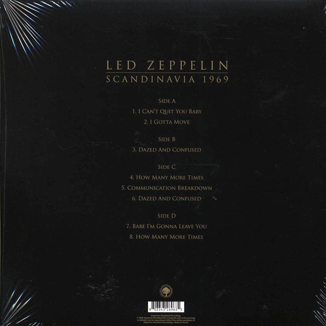 Led Zeppelin Scandinavia 1969 2xLP Vinyl Record