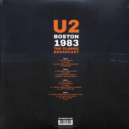 U2 Boston 1983: The Classic Broadcast ltd. ed. 2xLP clear Vinyl Record
