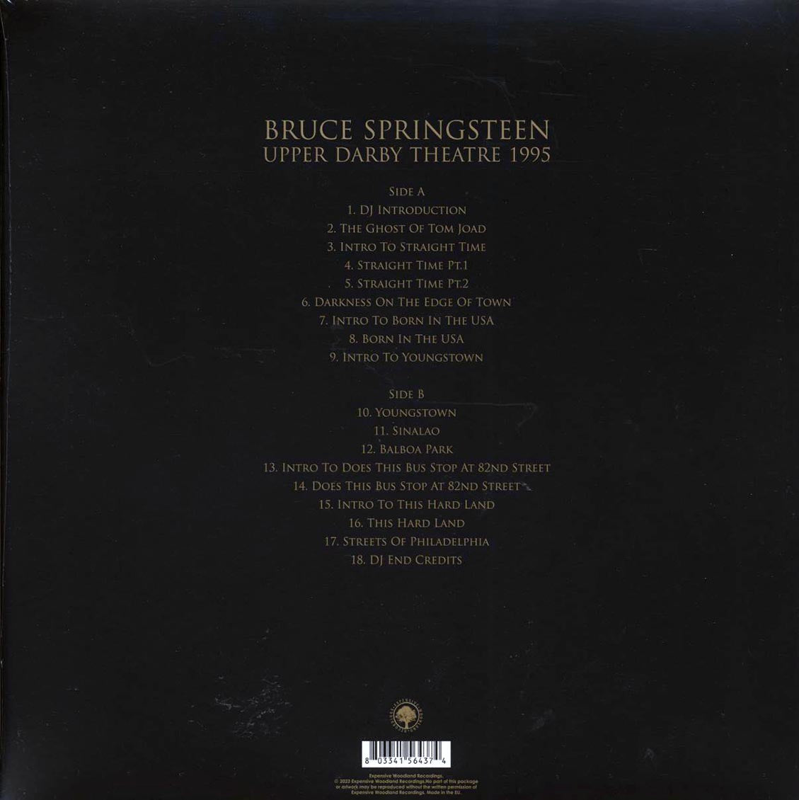 Bruce Springsteen - Upper Darby Theatre 1995 Vinyl Record