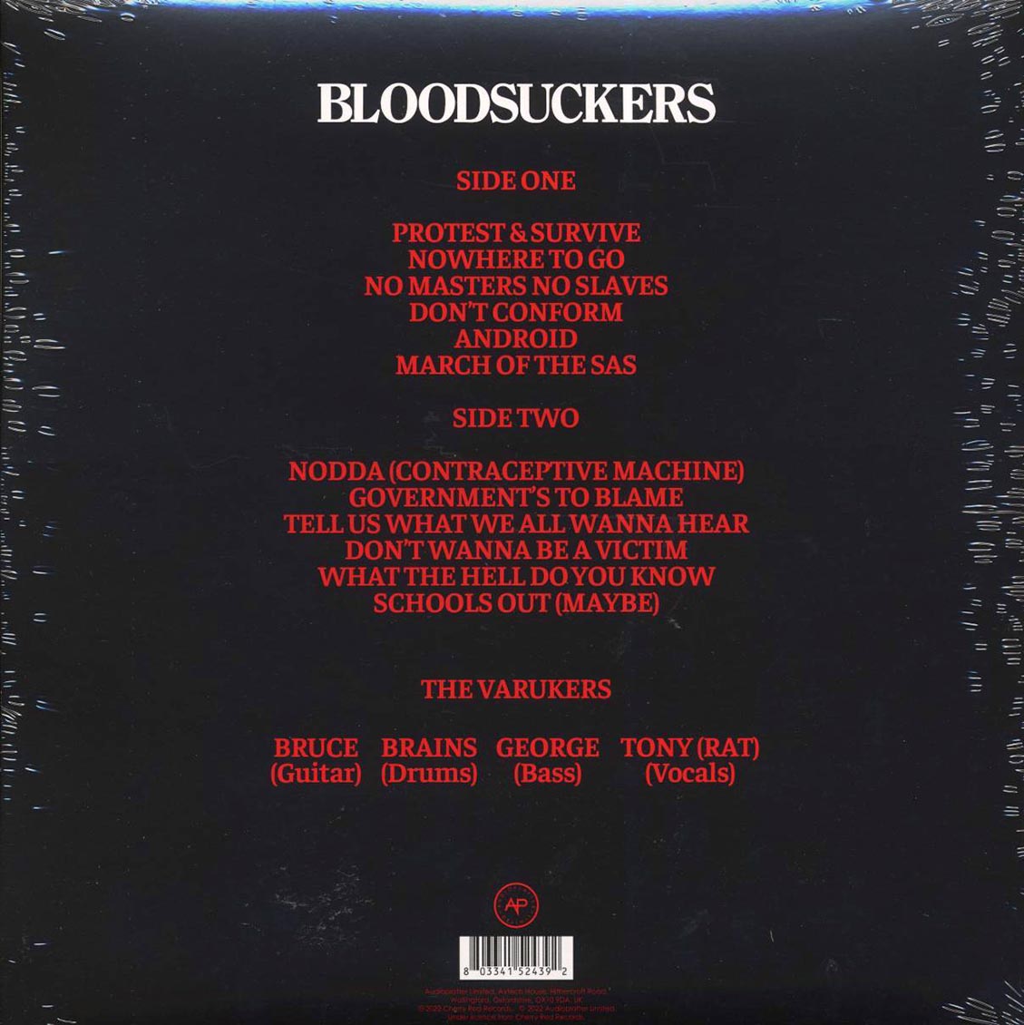 The Varukers - Bloodsuckers (ltd. ed.) (clear vinyl) Vinyl Record