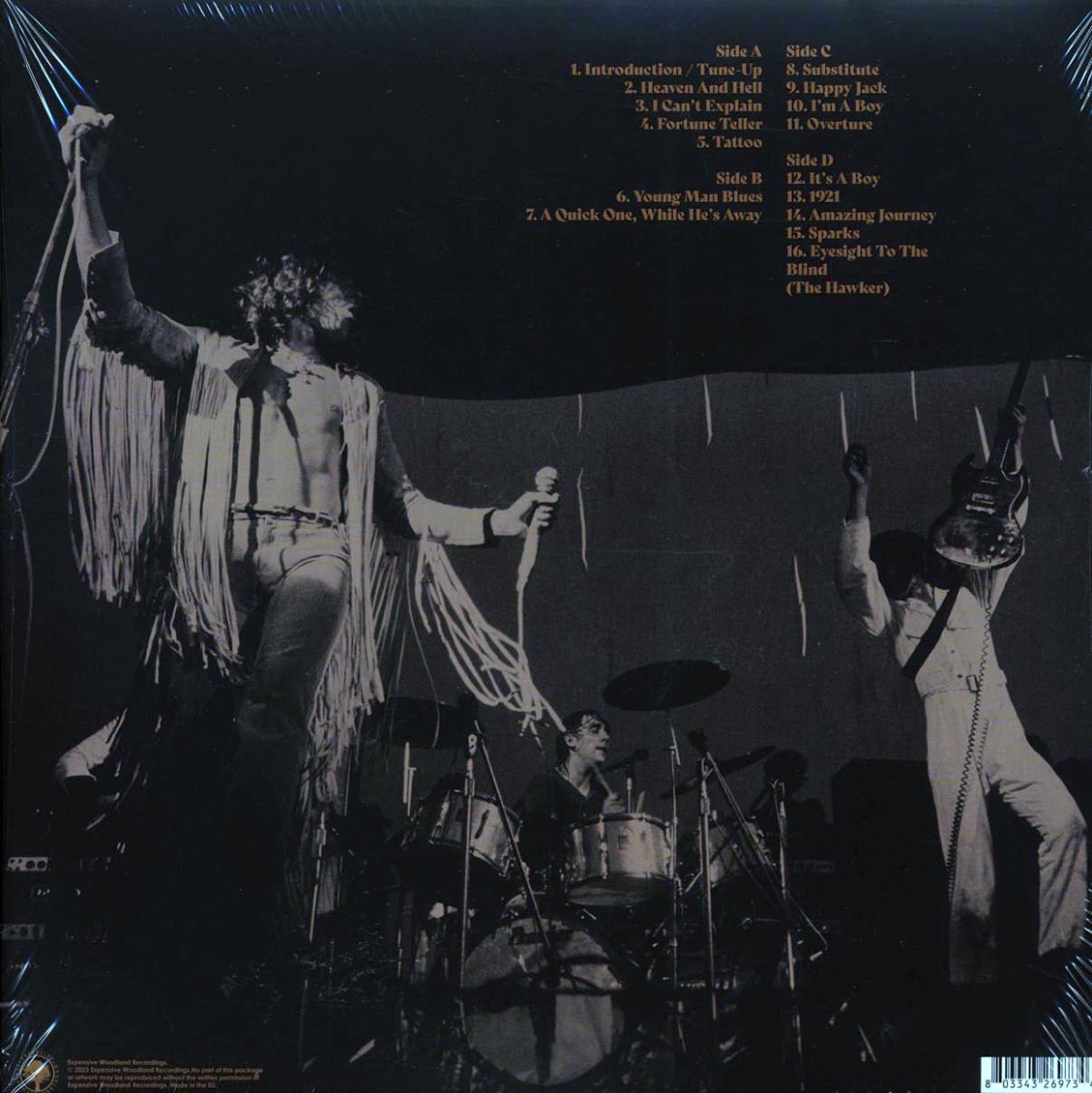 The Who Amsterdam 1969 Volume 1 2xLP Vinyl Record