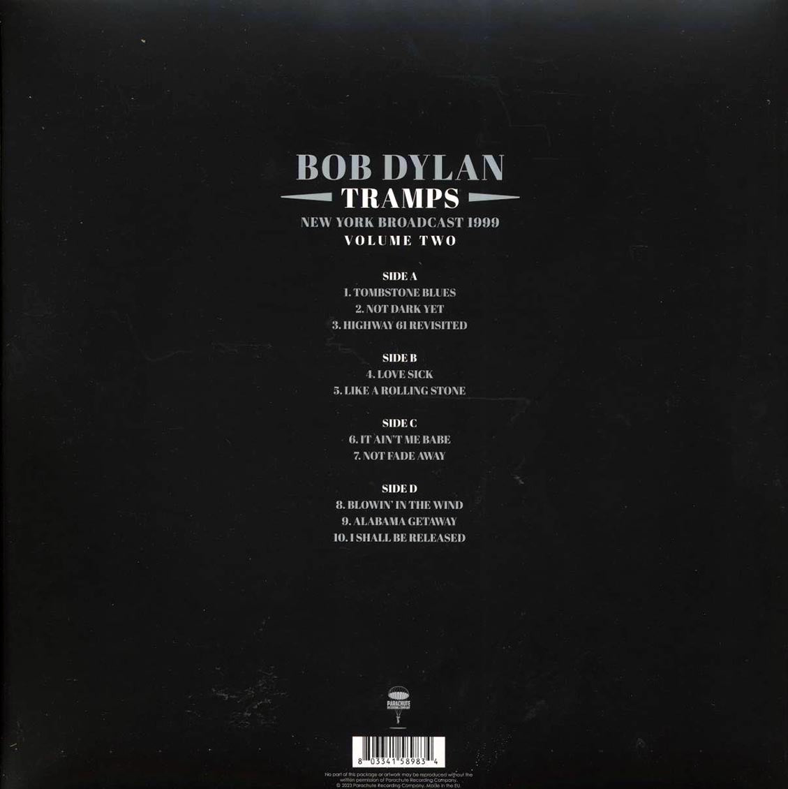 Bob Dylan - Tramps Volume 2: New York Broadcast 1999 (2xLP) Vinyl Record