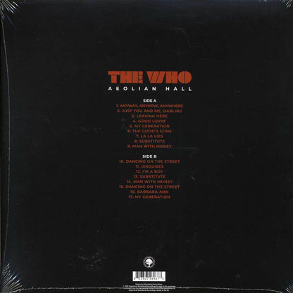 The Who Aeolian Hall Vinyl Record