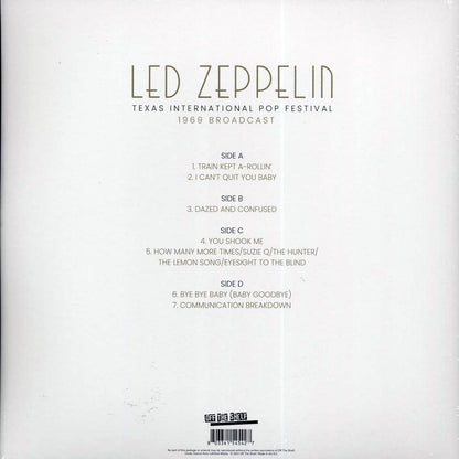 Led Zeppelin Texas International Pop Festival ltd. ed. 2xLP greyblack splatter Vinyl Record