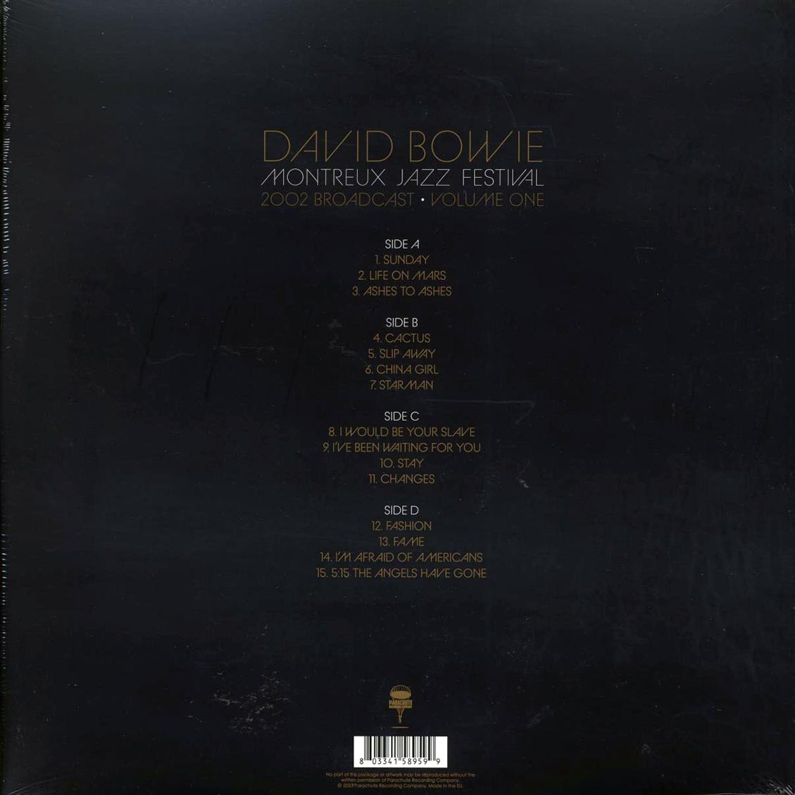 David Bowie - Montreux Jazz Festival Volume 1: 2002 Broadcast (ltd. ed.) (2xLP) (clear vinyl) Vinyl Record