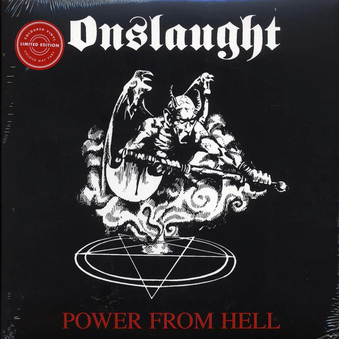 Onslaught - Power From Hell (ltd. ed.) (white/red splatter vinyl) Vinyl Record