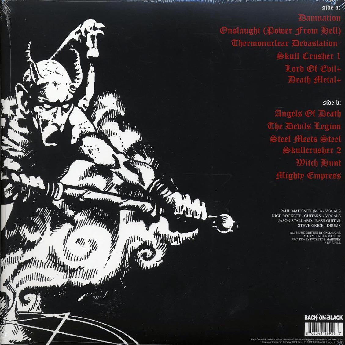 Onslaught - Power From Hell (ltd. ed.) (white/red splatter vinyl) Vinyl Record