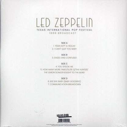 Led Zeppelin Texas International Pop Festival 2xLP Vinyl Record