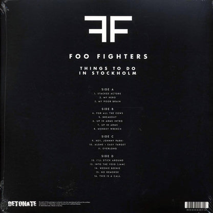 Foo Fighters Things To Do In Stockholm 2xLP Vinyl Record