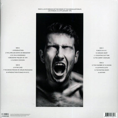 Genesis The Shrine Auditorium Volume 1: Los Angeles 1975 ltd. ed. 2xLP clear Vinyl Record