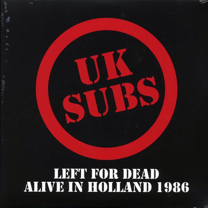 UK Subs Left For Dead: Alive In Holland 1986 ltd. ed. 2xLP clear Vinyl Record