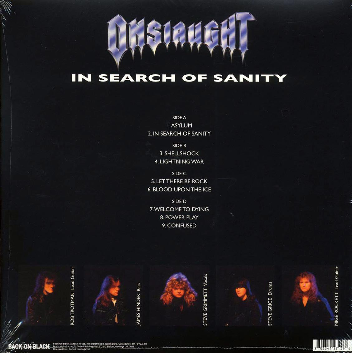 Onslaught - In Search Of Sanity (ltd. ed.) (2xLP) (grey/black splatter vinyl) Vinyl Record