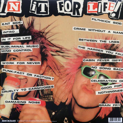 Extreme Noise Terror, Filthkick - In It For Life (ltd. ed.) (clear vinyl) Vinyl Record