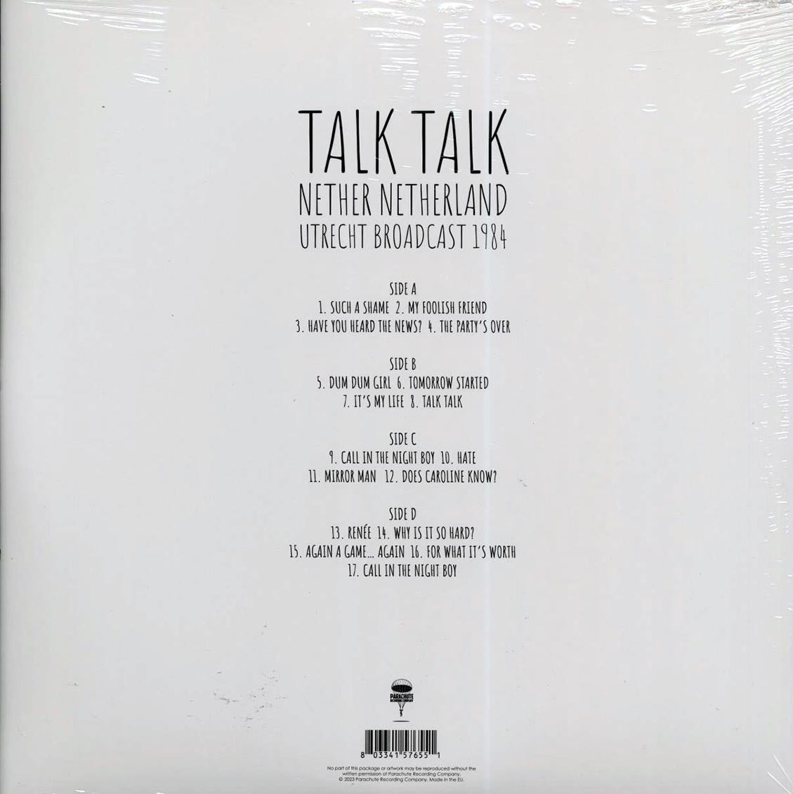 Talk Talk - Nether Netherland: Utrecht Broadcast 1984 (2xLP) Vinyl Record