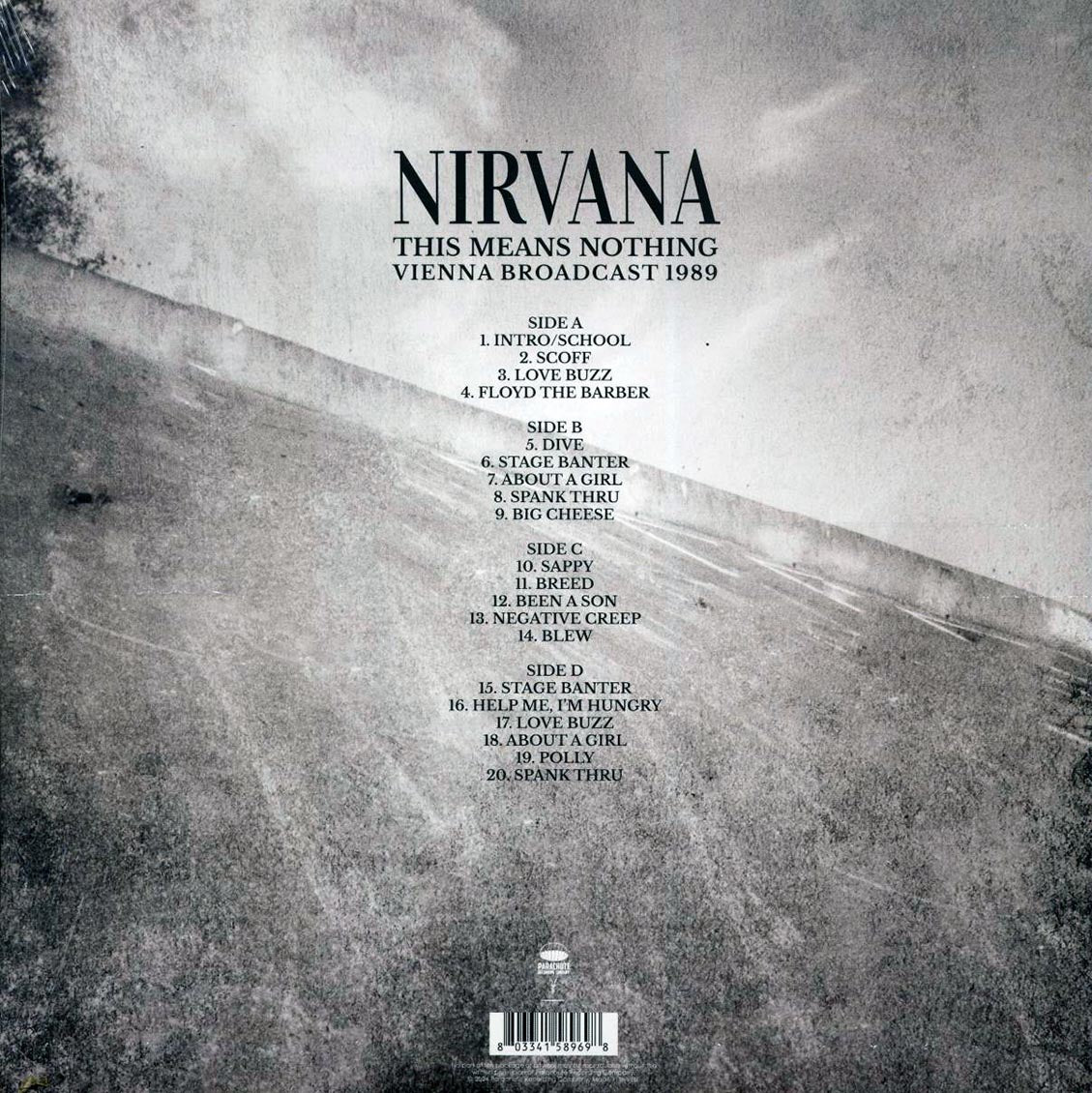 Nirvana This Means Nothing: Vienna Broadcast 1989 2xLP Vinyl Record
