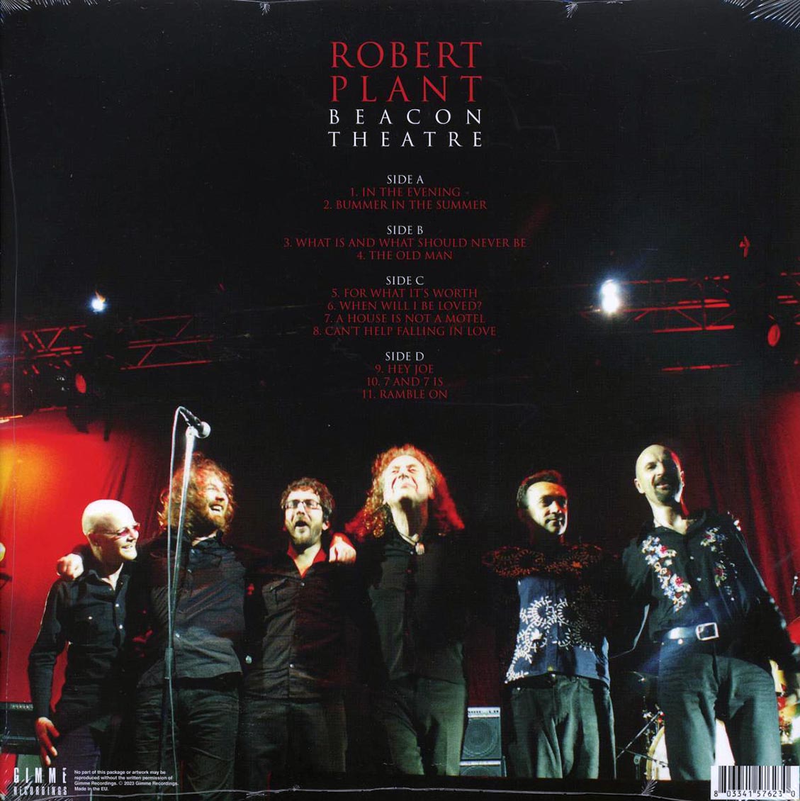Robert Plant - Beacon Theatre: June 3, 2006, New York (ltd. ed.) (2xLP) (clear vinyl) Vinyl Record