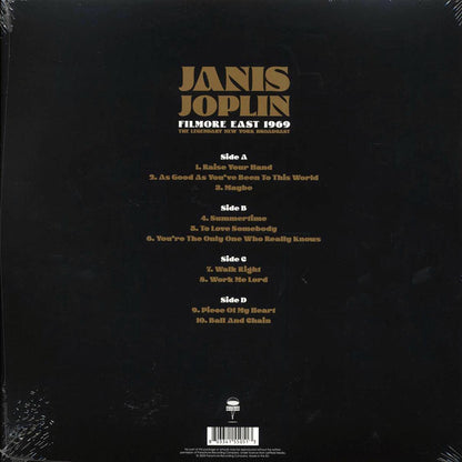 Janis Joplin Fillmore East 1969: The Legendary New York Broadcast 2xLP Vinyl Record