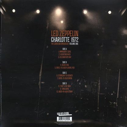 Led Zeppelin Charlotte 1972 Volume 1: The Carolina Broadcast ltd. ed. 2xLP clear Vinyl Record