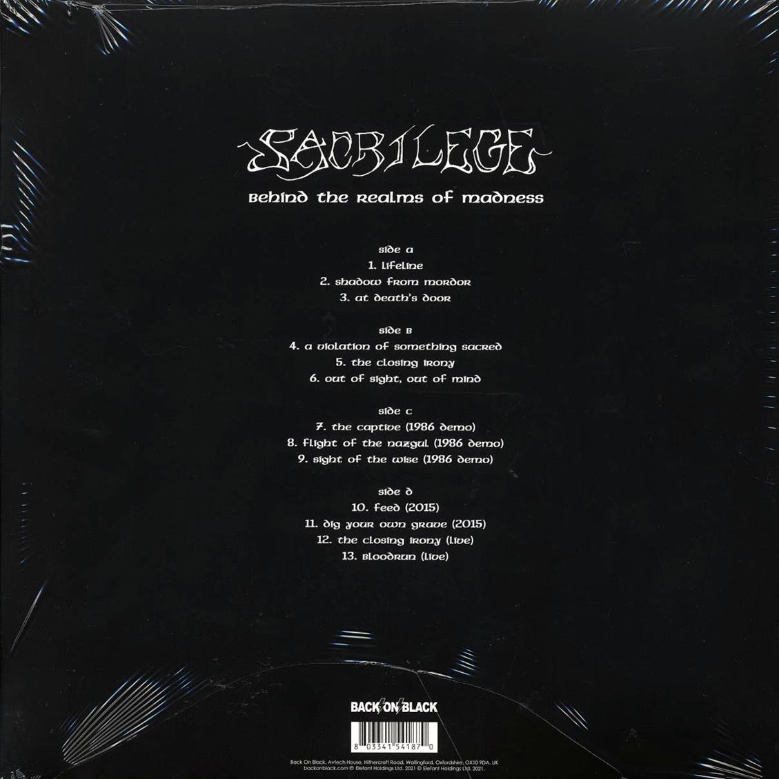 Sacrilege - Behind The Realms Of Madness (ltd. ed.) (2xLP) (white/black splatter vinyl) Vinyl Record