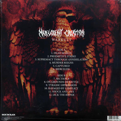 Malevolent Creation - Warkult (ltd. ed.) (red vinyl) Vinyl Record