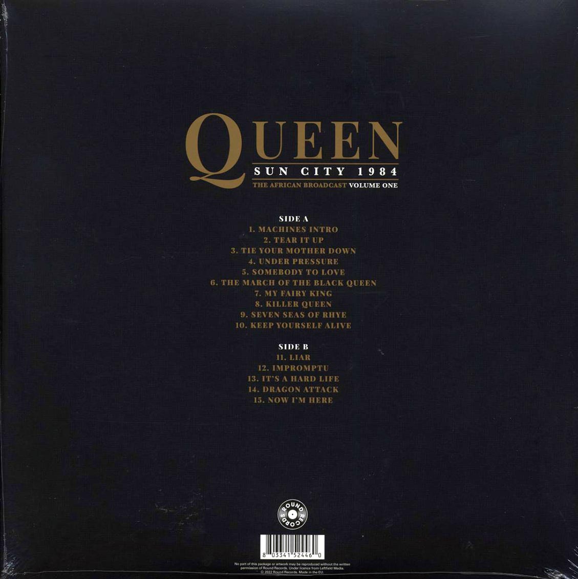 Queen Sun City 1984 Volume 1: The African Broadcast Vinyl Record