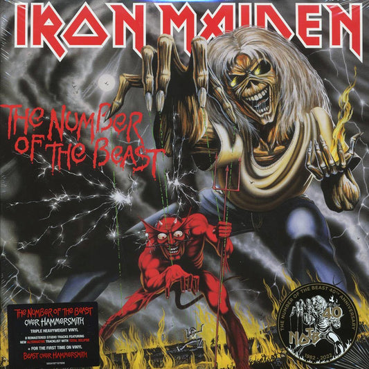 Iron Maiden The Number Of The Beast + Beast Over Hammersmith 40th Anniv. Ed. +18 bonus tracks 180g remastered Vinyl Record