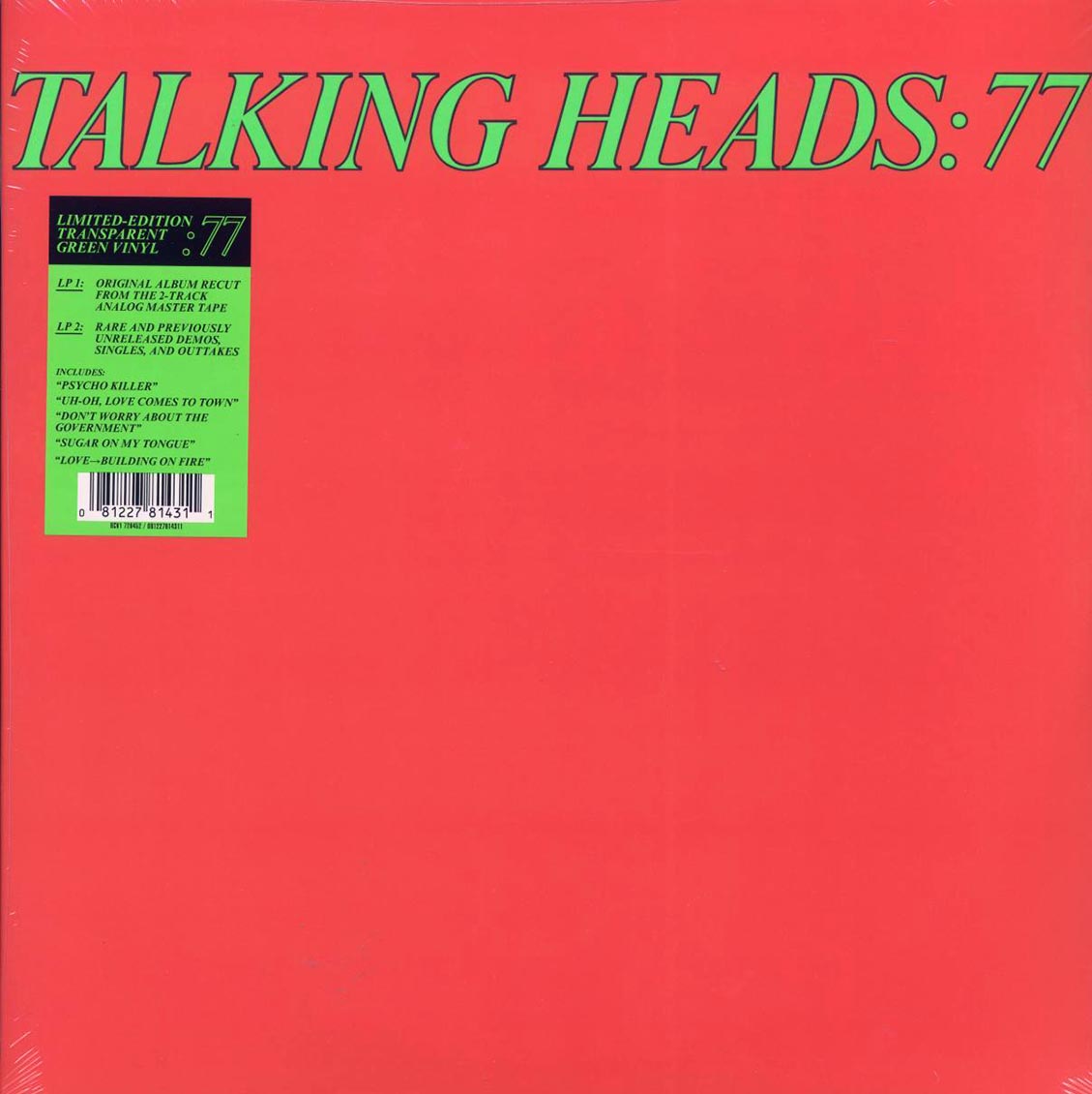 Talking Heads - Talking Heads: 77 (with Bonus LP) (+12 bonus tracks) (ltd. ed.) (2xLP) (green vinyl) Vinyl Record