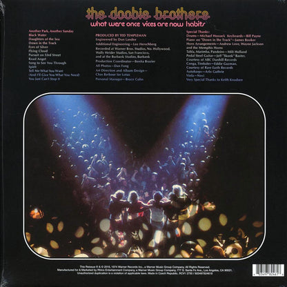 The Doobie Brothers What Were Once Vices Are Now Habits 50th Anniv. Ed. clear vinyl remastered Vinyl Record