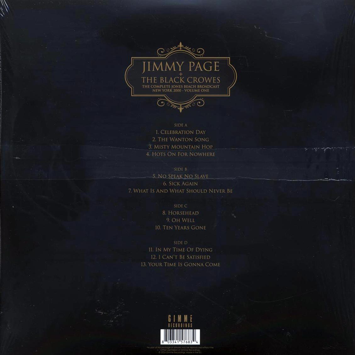 Jimmy Page, The Black Crowes - New York 2000 Volume 1: The Complete Jones Beach Broadcast (2xLP) Vinyl Record