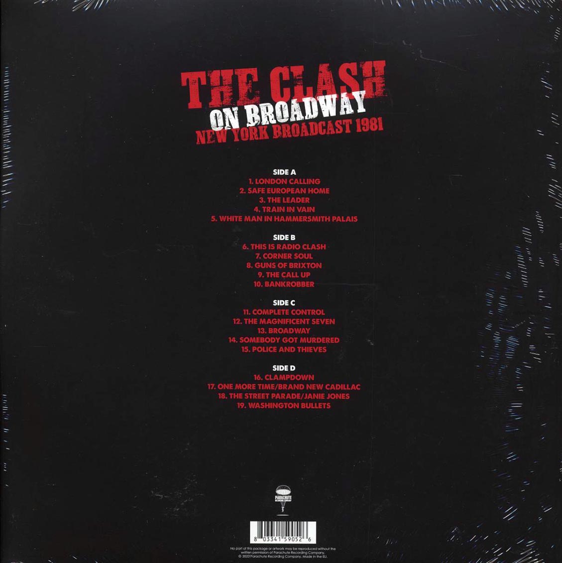 The Clash - On Broadway: New York Broadcast 1981 (ltd. ed.) (2xLP) (red vinyl) Vinyl Record