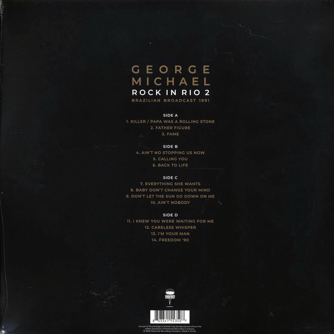 George Michael - Rock In Rio 2: Brazilian Broadcast 1991 (ltd. ed.) (2xLP) (clear vinyl) Vinyl Record