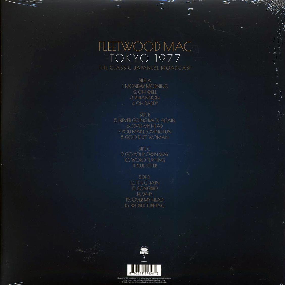 Fleetwood Mac - Tokyo 1977: The Classic Japanese Broadcast (2xLP) Vinyl Record