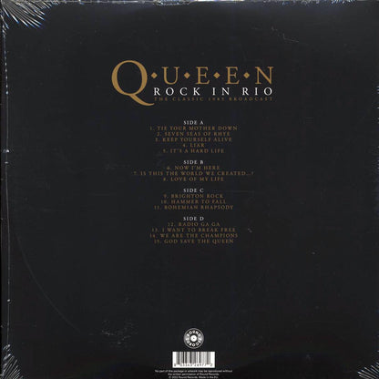 Queen Rock In Rio: The Classic 1985 Broadcast ltd. ed. 2xLP clear Vinyl Record