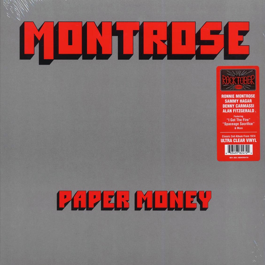 Montrose - Paper Money (ltd. ed.) (clear vinyl) Vinyl Record