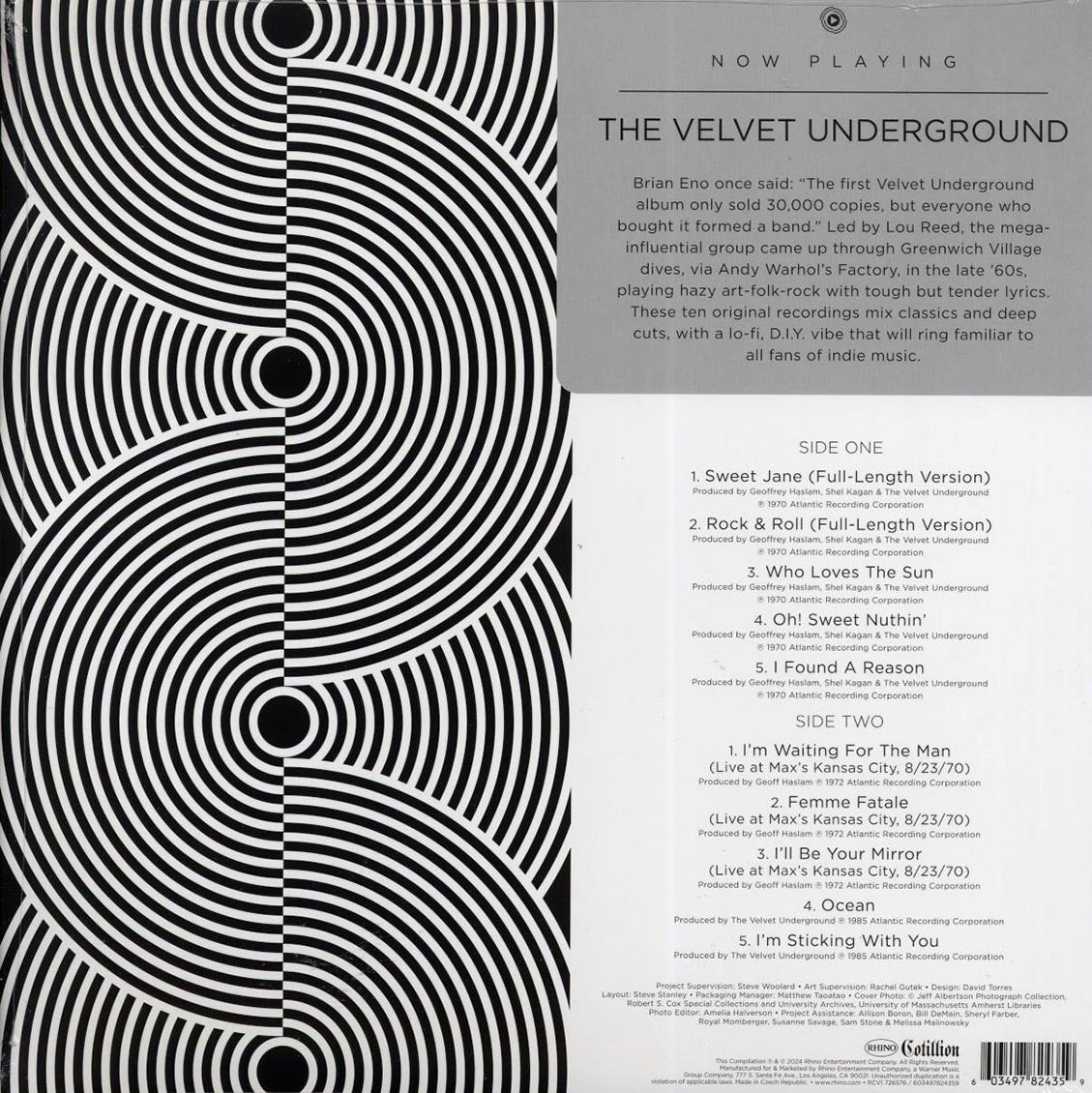 The Velvet Underground Now Playing Vinyl Record