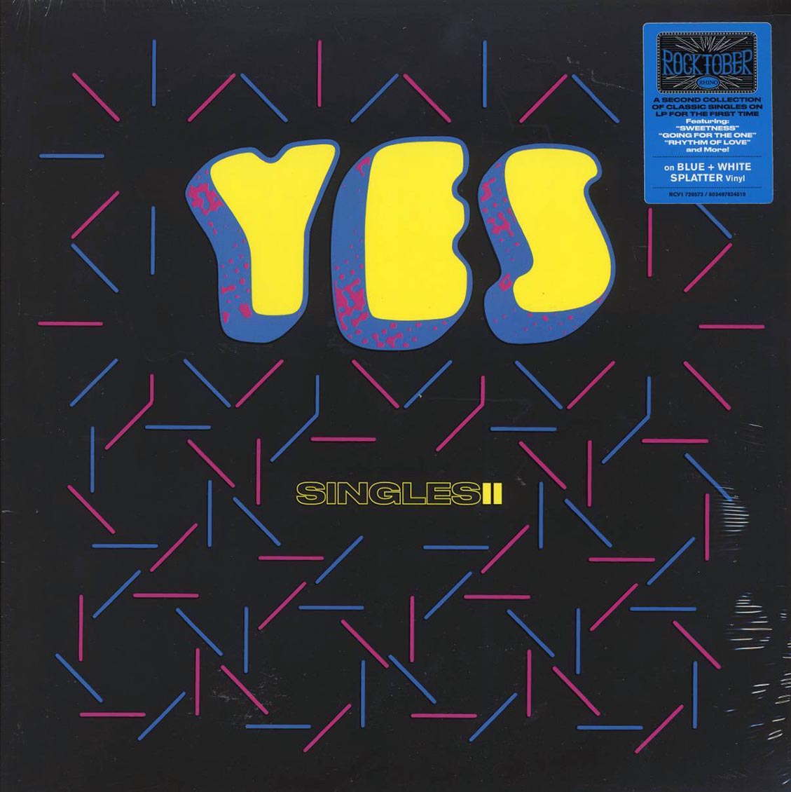 Yes Singles II ltd. ed. bluewhite splatter Vinyl Record